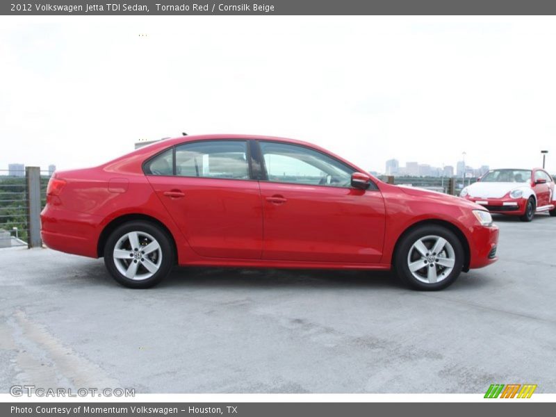 Tornado Red / Cornsilk Beige 2012 Volkswagen Jetta TDI Sedan