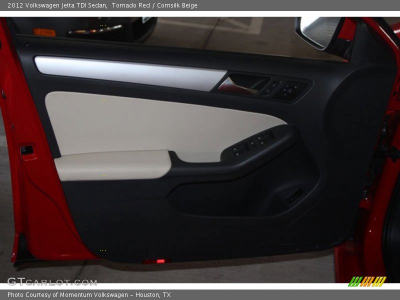 Tornado Red / Cornsilk Beige 2012 Volkswagen Jetta TDI Sedan