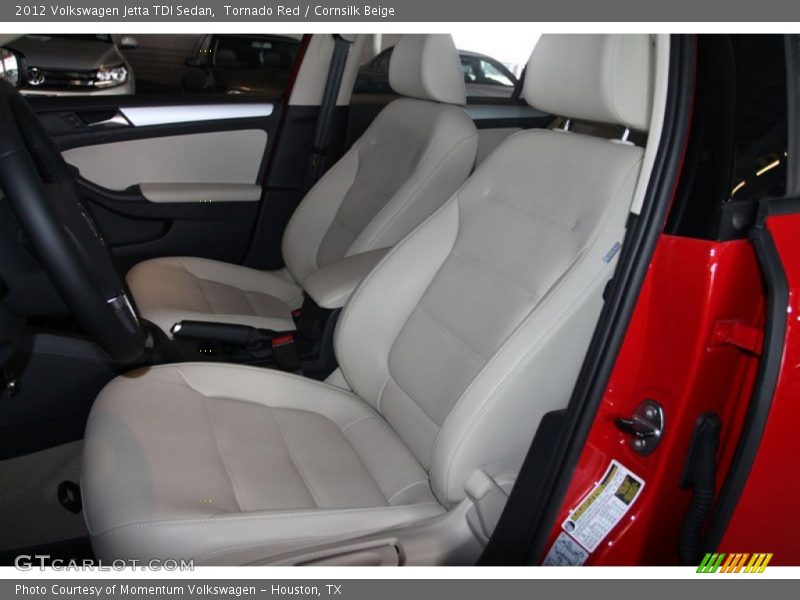 Tornado Red / Cornsilk Beige 2012 Volkswagen Jetta TDI Sedan