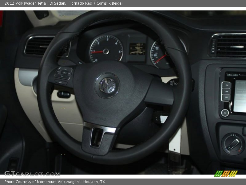 Tornado Red / Cornsilk Beige 2012 Volkswagen Jetta TDI Sedan