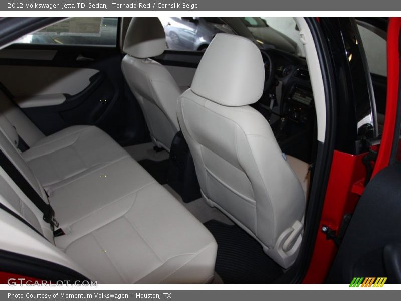 Tornado Red / Cornsilk Beige 2012 Volkswagen Jetta TDI Sedan