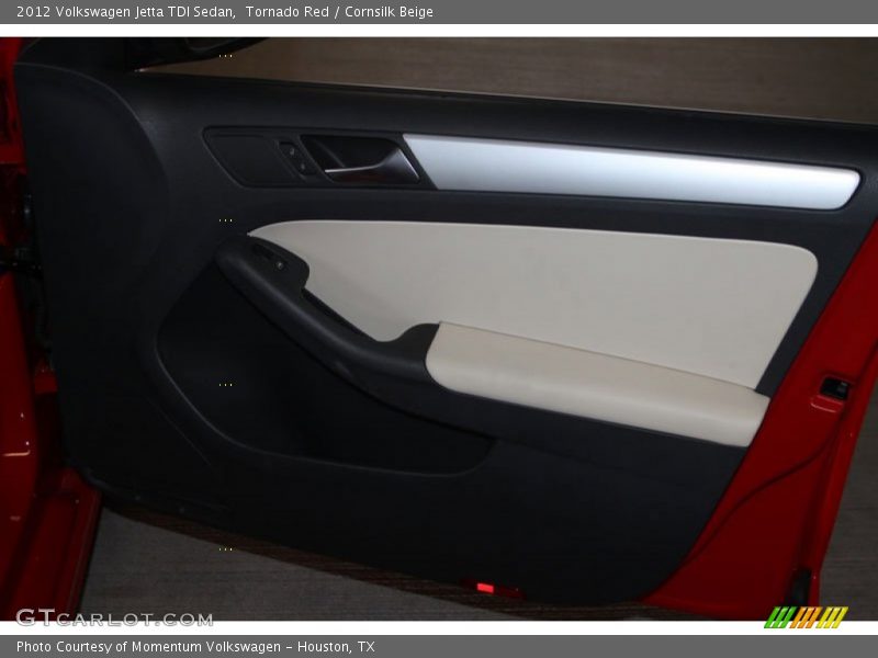 Tornado Red / Cornsilk Beige 2012 Volkswagen Jetta TDI Sedan