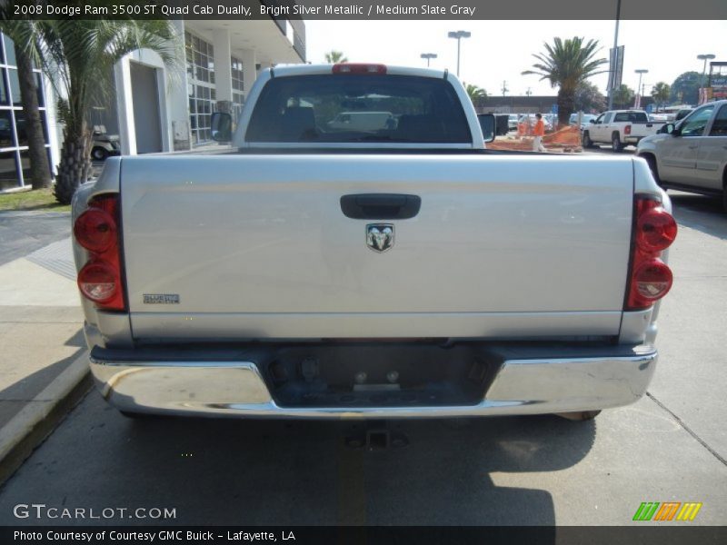 Bright Silver Metallic / Medium Slate Gray 2008 Dodge Ram 3500 ST Quad Cab Dually
