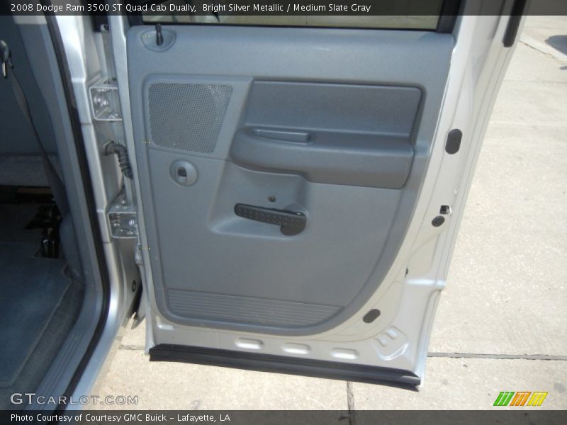 Bright Silver Metallic / Medium Slate Gray 2008 Dodge Ram 3500 ST Quad Cab Dually