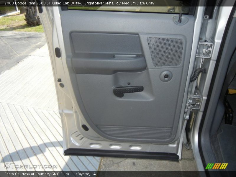 Bright Silver Metallic / Medium Slate Gray 2008 Dodge Ram 3500 ST Quad Cab Dually