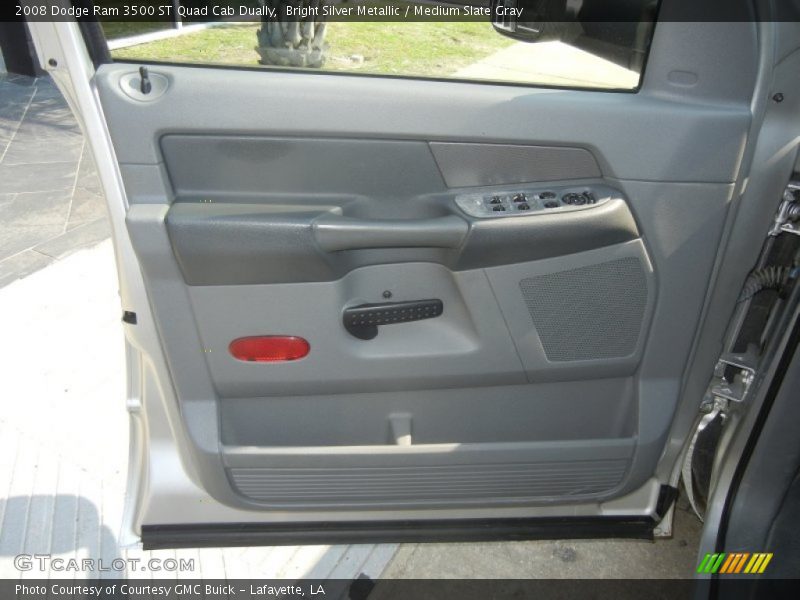 Bright Silver Metallic / Medium Slate Gray 2008 Dodge Ram 3500 ST Quad Cab Dually