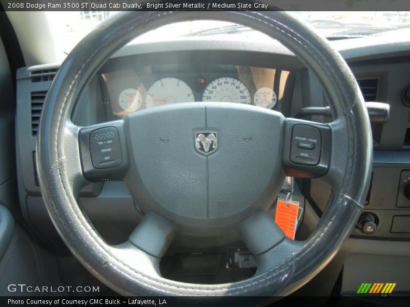 Bright Silver Metallic / Medium Slate Gray 2008 Dodge Ram 3500 ST Quad Cab Dually