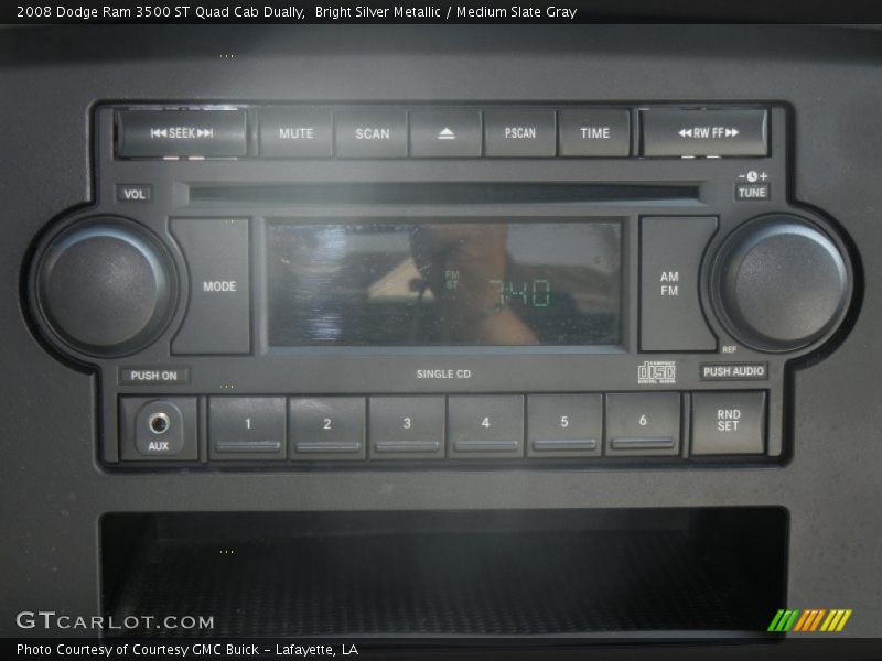 Bright Silver Metallic / Medium Slate Gray 2008 Dodge Ram 3500 ST Quad Cab Dually