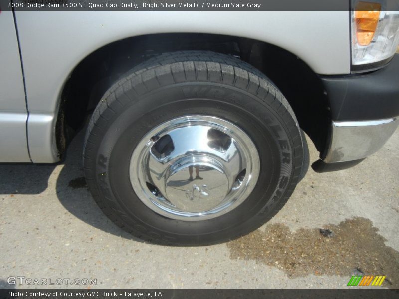 Bright Silver Metallic / Medium Slate Gray 2008 Dodge Ram 3500 ST Quad Cab Dually