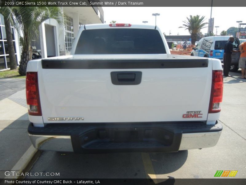 Summit White / Dark Titanium 2009 GMC Sierra 1500 Work Truck Crew Cab