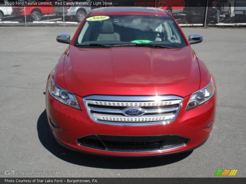 Red Candy Metallic / Light Stone 2010 Ford Taurus Limited