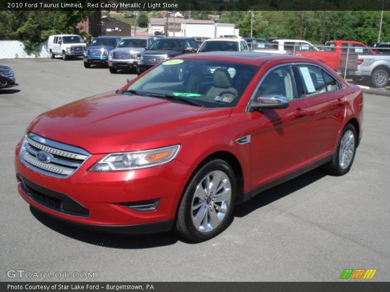 Red Candy Metallic / Light Stone 2010 Ford Taurus Limited
