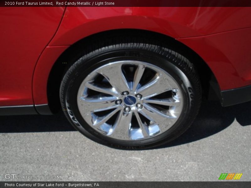 Red Candy Metallic / Light Stone 2010 Ford Taurus Limited