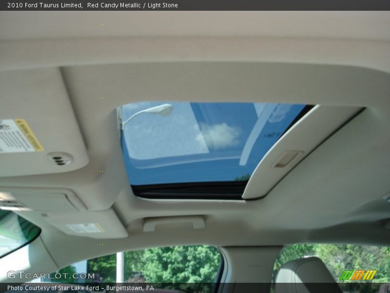 Red Candy Metallic / Light Stone 2010 Ford Taurus Limited