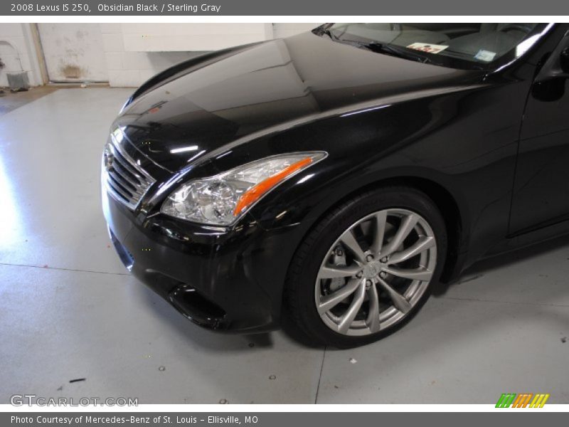 Obsidian Black / Sterling Gray 2008 Lexus IS 250
