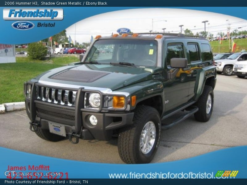 Shadow Green Metallic / Ebony Black 2006 Hummer H3