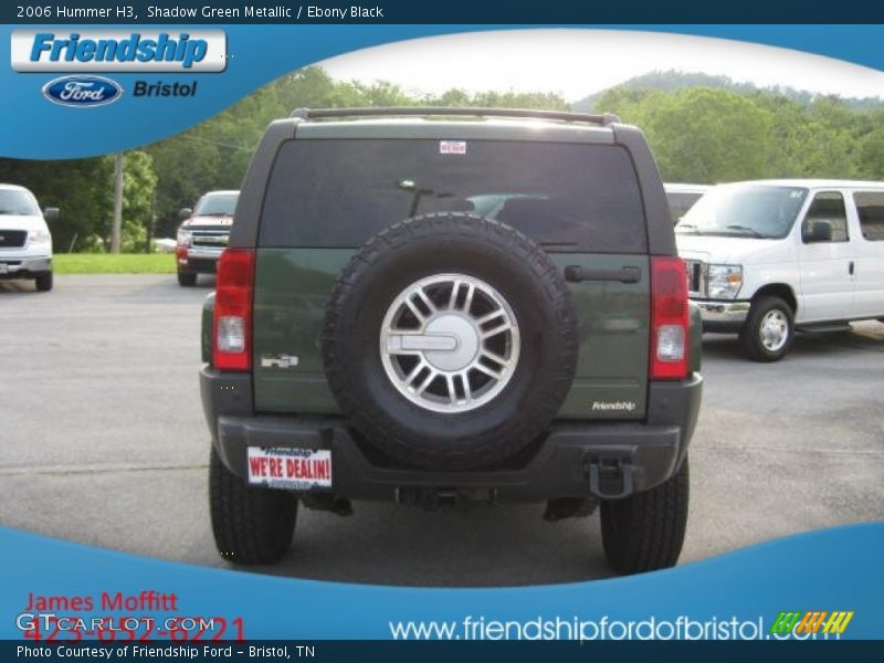 Shadow Green Metallic / Ebony Black 2006 Hummer H3