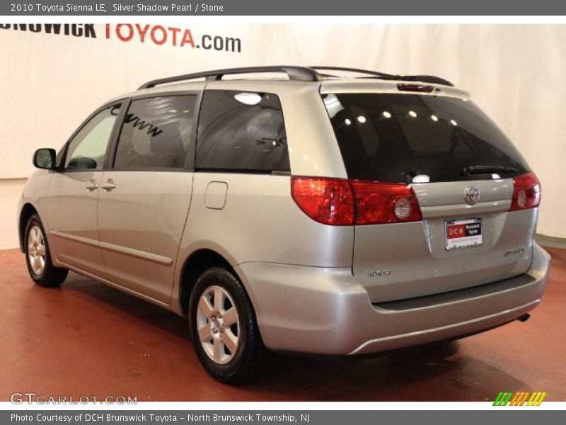 Silver Shadow Pearl / Stone 2010 Toyota Sienna LE