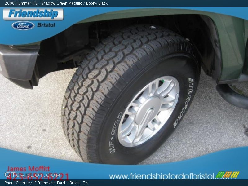 Shadow Green Metallic / Ebony Black 2006 Hummer H3