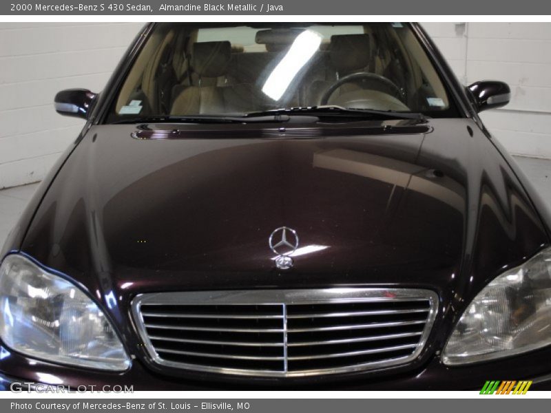 Almandine Black Metallic / Java 2000 Mercedes-Benz S 430 Sedan