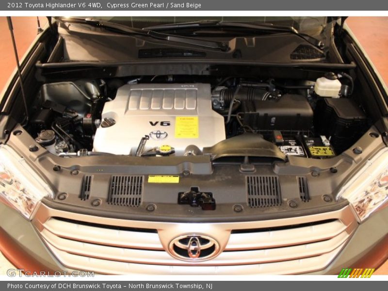 Cypress Green Pearl / Sand Beige 2012 Toyota Highlander V6 4WD