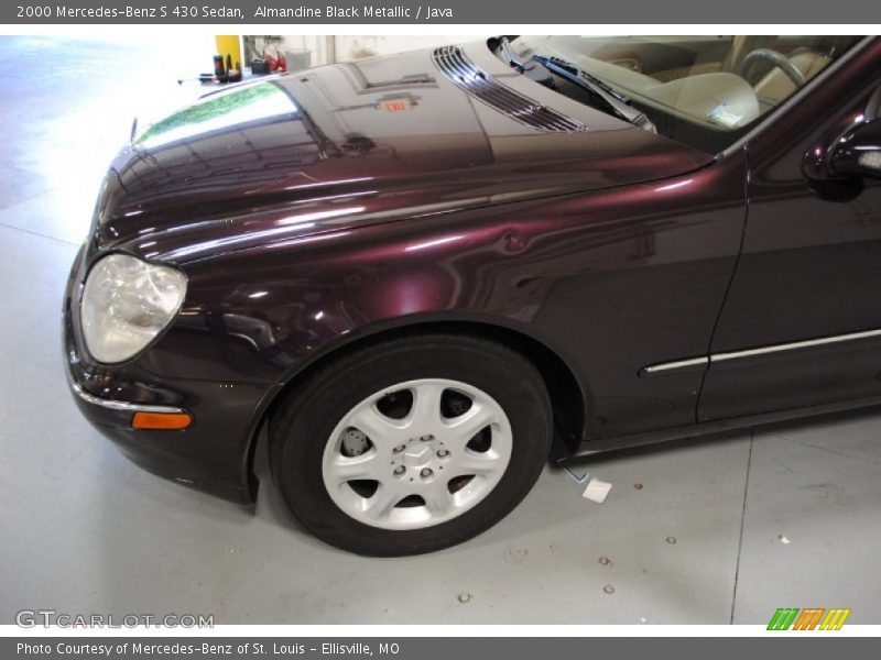 Almandine Black Metallic / Java 2000 Mercedes-Benz S 430 Sedan