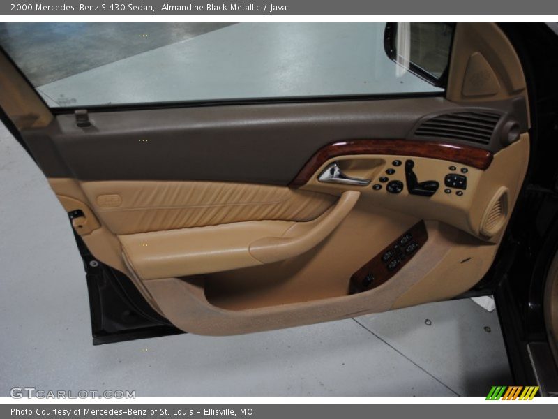 Almandine Black Metallic / Java 2000 Mercedes-Benz S 430 Sedan