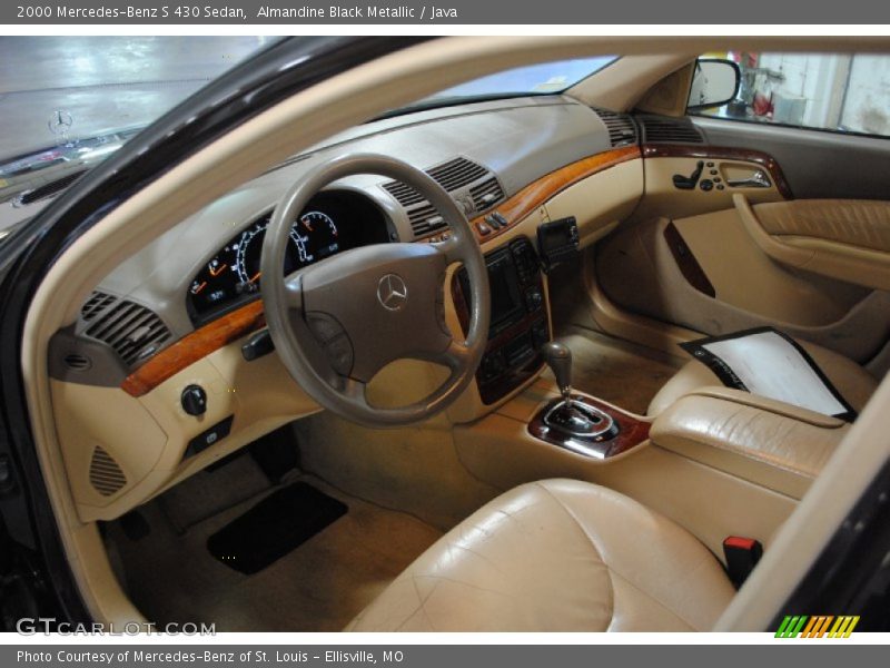 Almandine Black Metallic / Java 2000 Mercedes-Benz S 430 Sedan