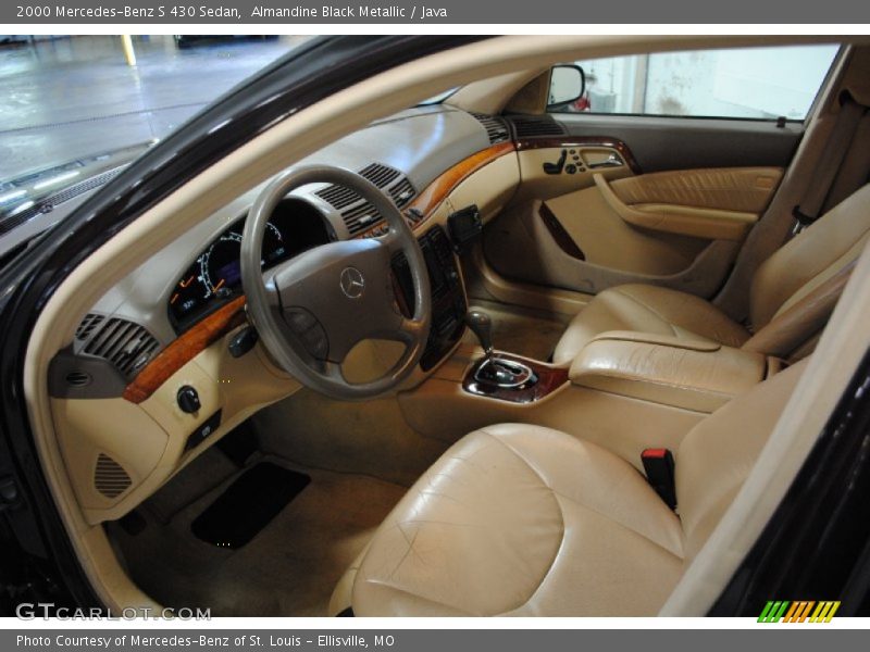 Almandine Black Metallic / Java 2000 Mercedes-Benz S 430 Sedan