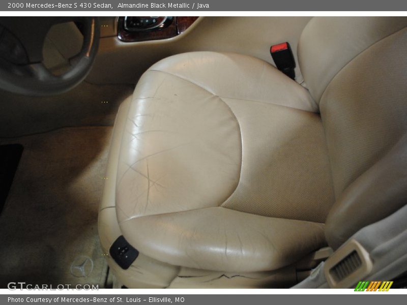Almandine Black Metallic / Java 2000 Mercedes-Benz S 430 Sedan