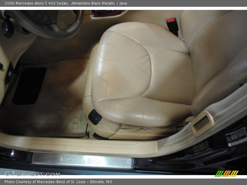 Almandine Black Metallic / Java 2000 Mercedes-Benz S 430 Sedan
