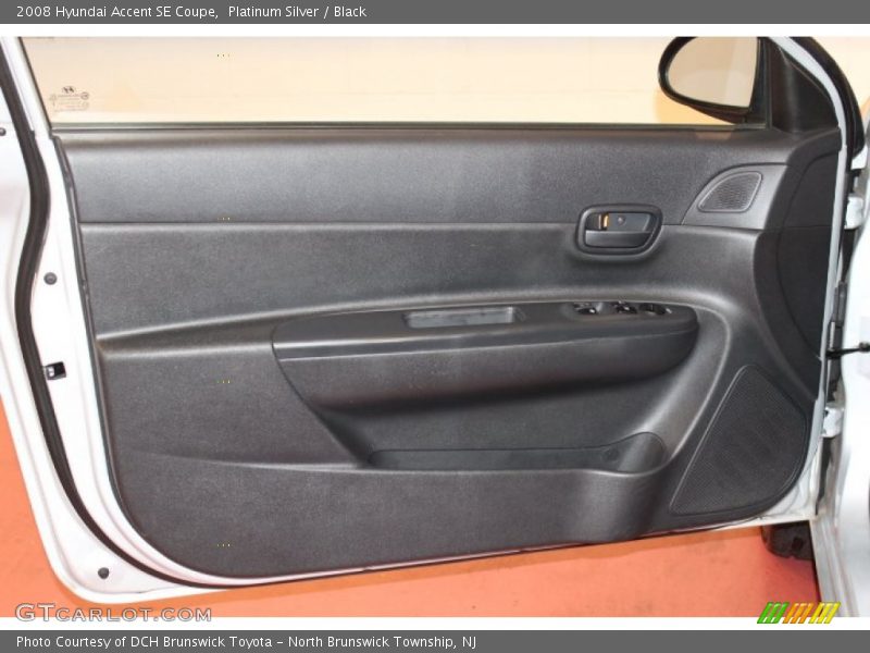 Platinum Silver / Black 2008 Hyundai Accent SE Coupe