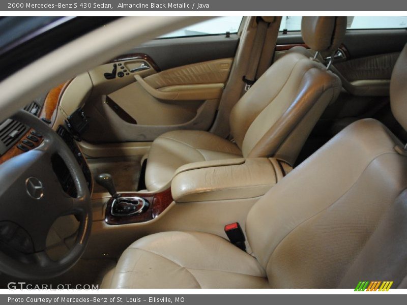 Almandine Black Metallic / Java 2000 Mercedes-Benz S 430 Sedan