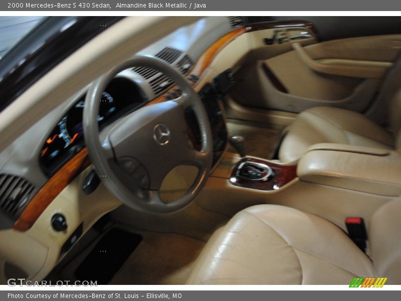 Almandine Black Metallic / Java 2000 Mercedes-Benz S 430 Sedan