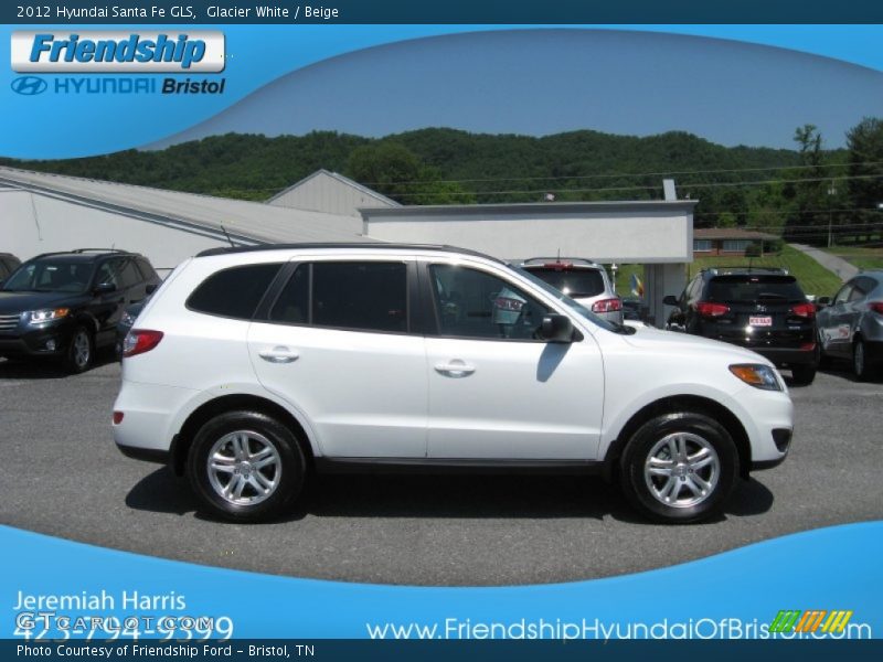 Glacier White / Beige 2012 Hyundai Santa Fe GLS