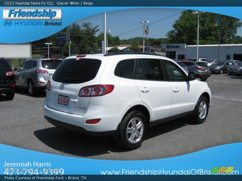 Glacier White / Beige 2012 Hyundai Santa Fe GLS