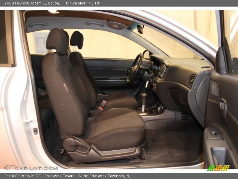 Platinum Silver / Black 2008 Hyundai Accent SE Coupe