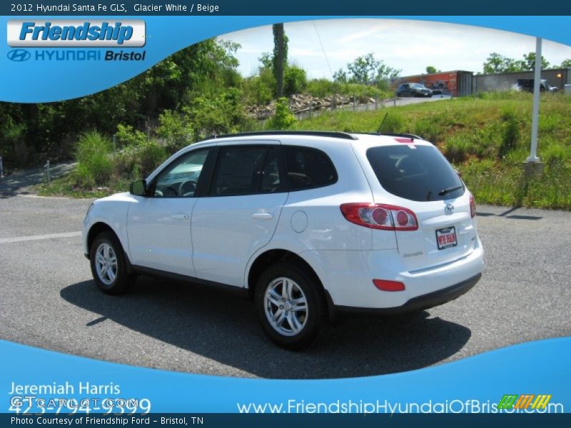 Glacier White / Beige 2012 Hyundai Santa Fe GLS