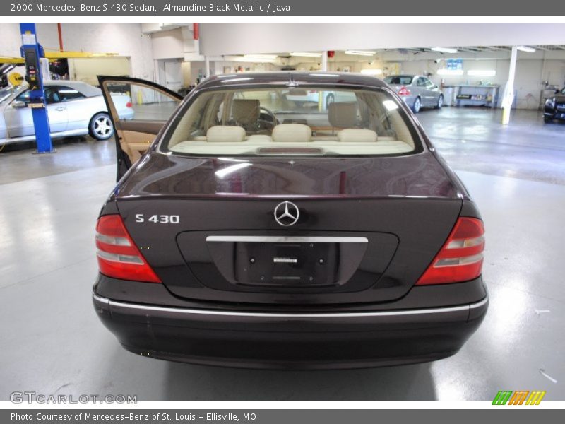 Almandine Black Metallic / Java 2000 Mercedes-Benz S 430 Sedan