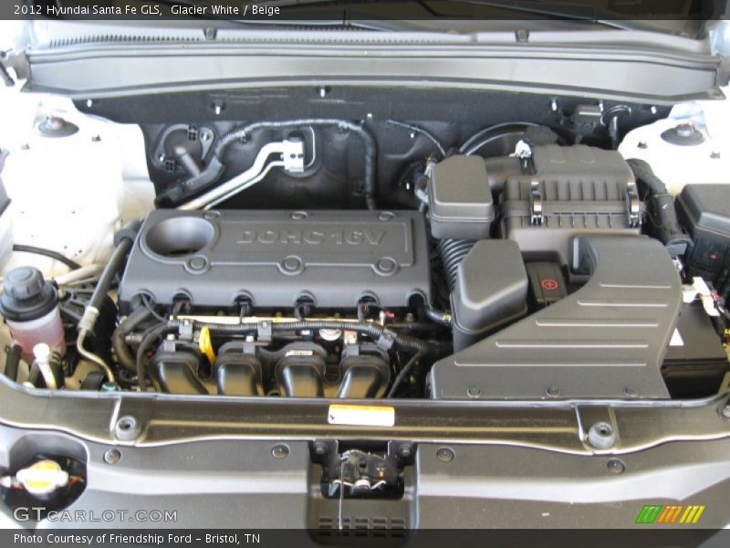 Glacier White / Beige 2012 Hyundai Santa Fe GLS