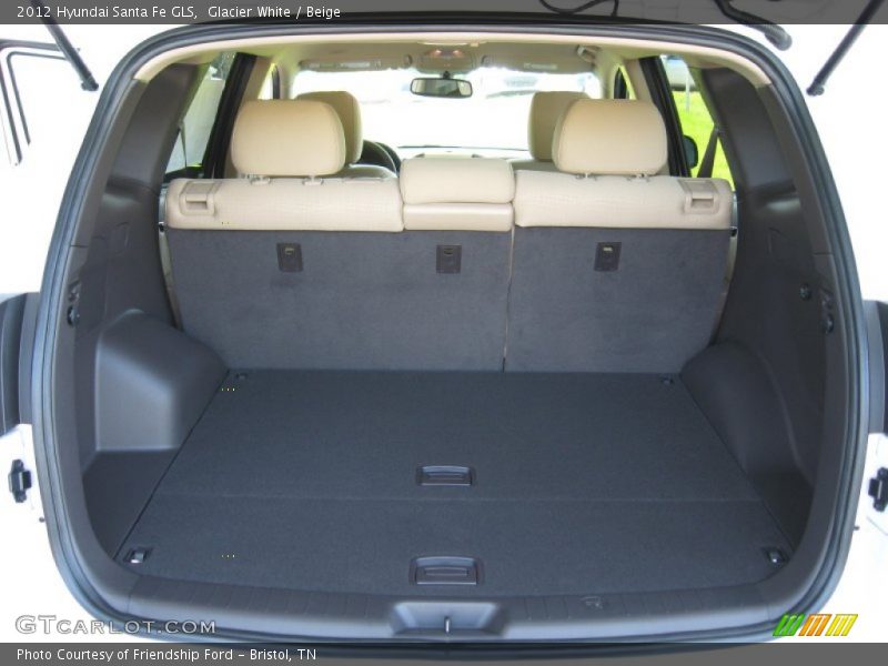 Glacier White / Beige 2012 Hyundai Santa Fe GLS