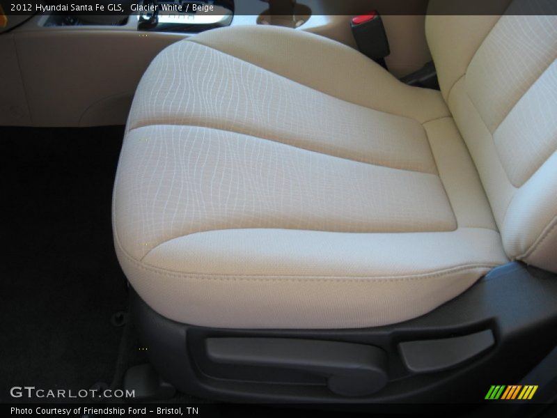 Glacier White / Beige 2012 Hyundai Santa Fe GLS