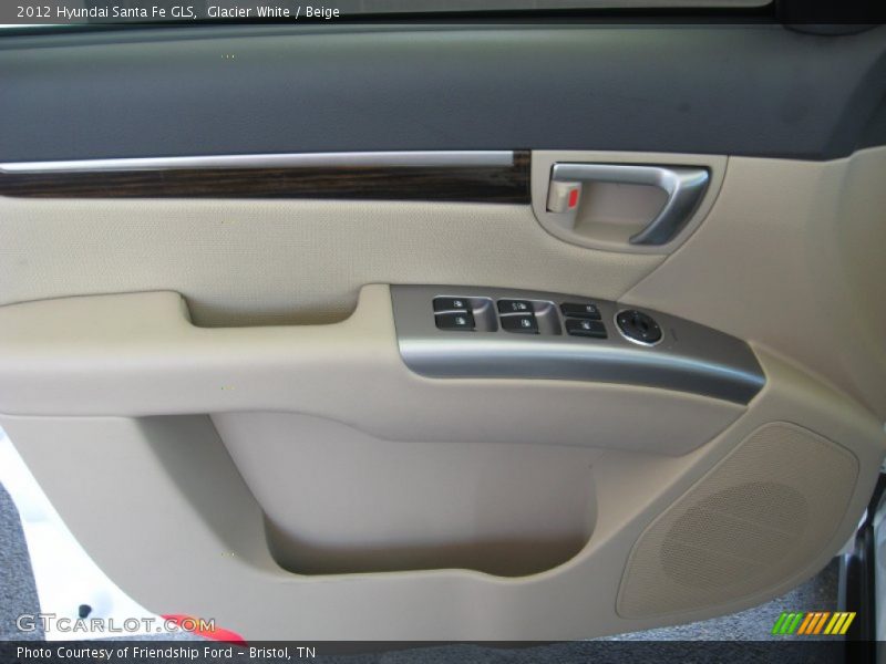 Glacier White / Beige 2012 Hyundai Santa Fe GLS