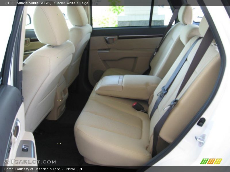 Glacier White / Beige 2012 Hyundai Santa Fe GLS
