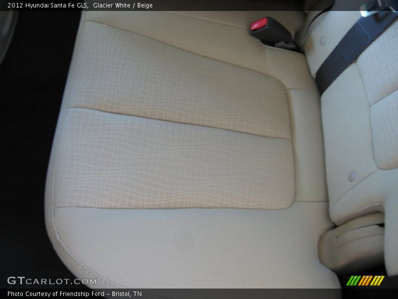 Glacier White / Beige 2012 Hyundai Santa Fe GLS