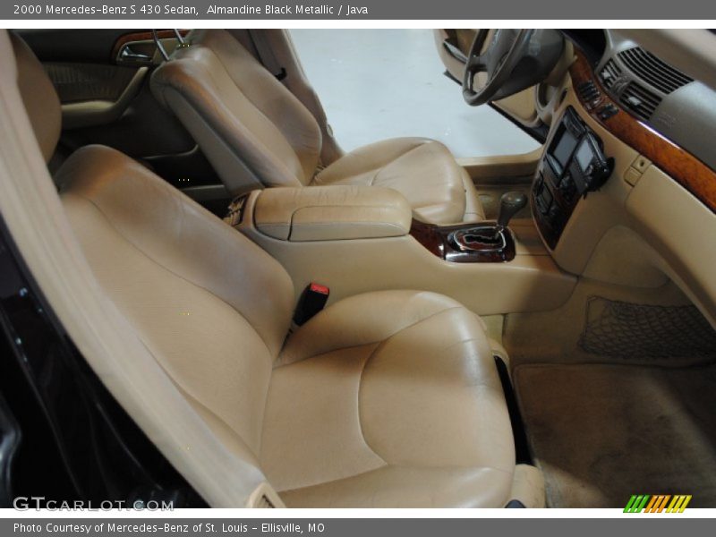 Almandine Black Metallic / Java 2000 Mercedes-Benz S 430 Sedan