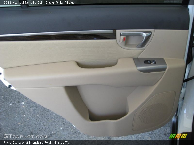 Glacier White / Beige 2012 Hyundai Santa Fe GLS