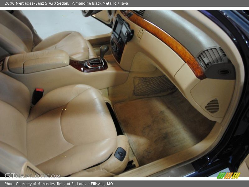 Almandine Black Metallic / Java 2000 Mercedes-Benz S 430 Sedan