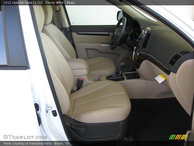 Glacier White / Beige 2012 Hyundai Santa Fe GLS