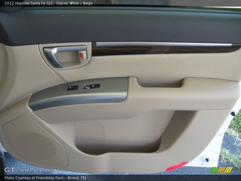 Glacier White / Beige 2012 Hyundai Santa Fe GLS